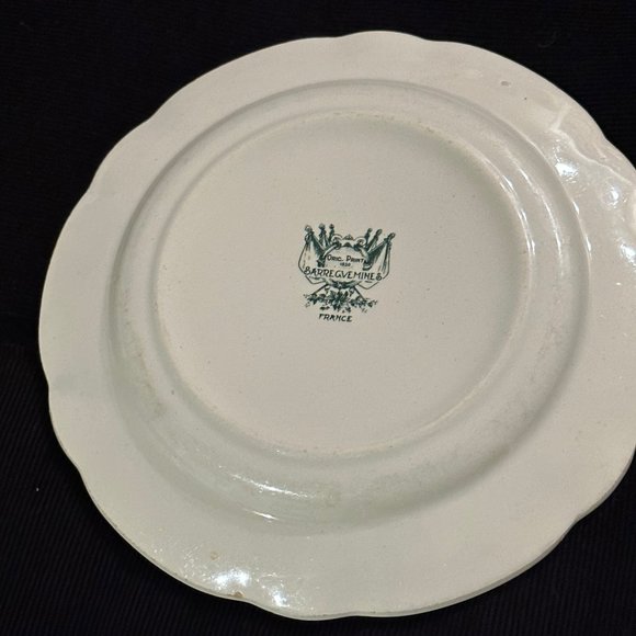 ANTIQUE SARREGUEMINES NAPOLEONIC BATTLE-SCENE PLATE - Picture 4 of 4